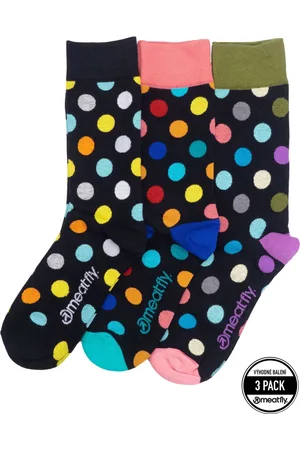 MEATFLY Ponožky Lexy Triple Pack Black Dots