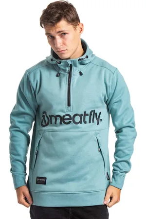 MEATFLY Pánská technická mikina Tason Dusty Mint