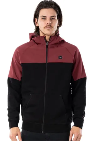 Rip Curl Pánská mikina Anti Series Viral Zip Thru Maroon