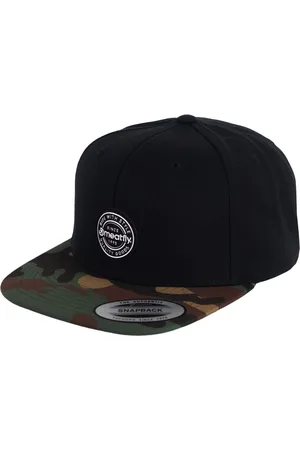 MEATFLY Kšiltovka Gruman Premium Snapback White Round/Black/Green Camo