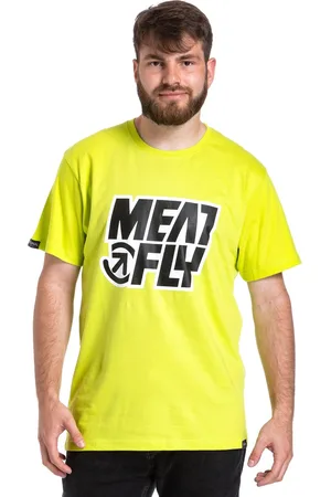 MEATFLY Pánské tričko Repash Safety Yellow