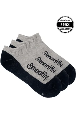 MEATFLY Ponožky Boot Triple pack Grey