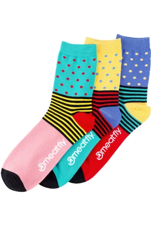 MEATFLY Ponožky Stripes Dot socks Triple Pack