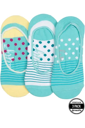 MEATFLY Ponožky Low Socks Triple Pack Blue Stripe