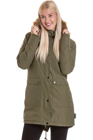 MEATFLY Dámská zimní bunda Amber Parka Moss Green