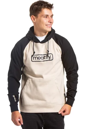 MEATFLY Pánská technická mikina Gravel Sand/Black