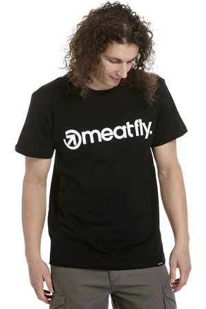 MEATFLY Pánské tričko MF Logo Black