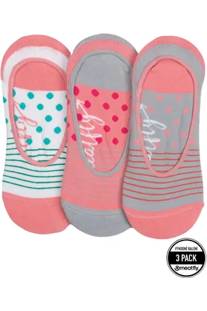 MEATFLY Ponožky Low Socks Triple Pack Grey Stripe