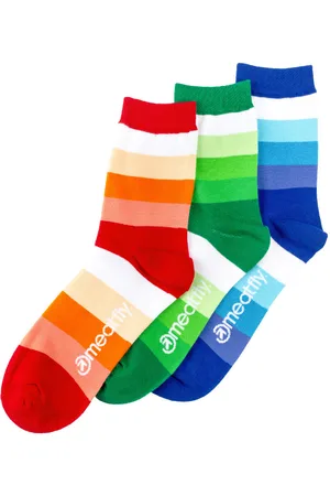 MEATFLY Ponožky Stripes Shades socks Triple Pack