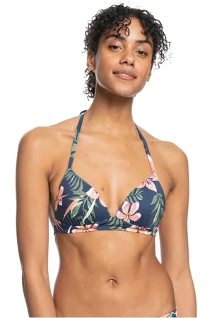 Roxy Dámský horní díl plavek Rx Into The Sun Mood Indigo Tropical Depht