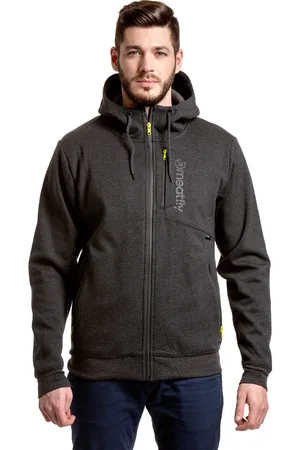 MEATFLY Pánská technická mikina Lightyear Black Heather