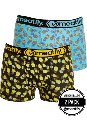 MEATFLY Pánské boxerky Balboa Boxershorts Double Pack Pineapple