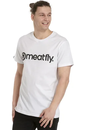 MEATFLY Pánské tričko MF Logo White