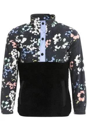 Roxy Dětská mikina Alabama Girl True Black Black Flowers