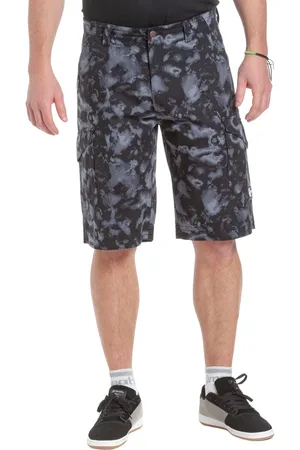 MEATFLY Pánské kraťasy Icon Black Storm Camo