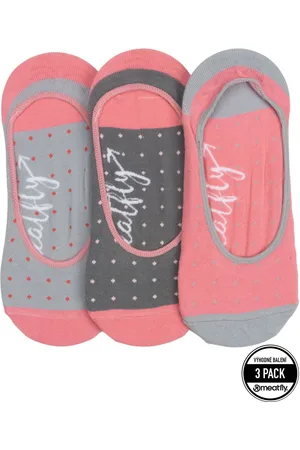 MEATFLY Ponožky Low Socks Triple Pack Grey Dots