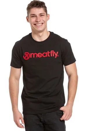 MEATFLY Pánské tričko Joe Red/Black