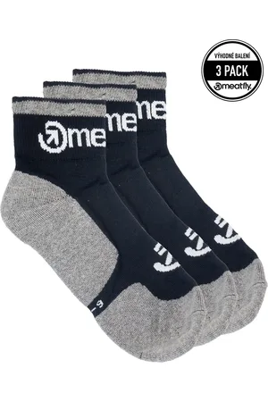 MEATFLY Ponožky Middle Triple pack Grey