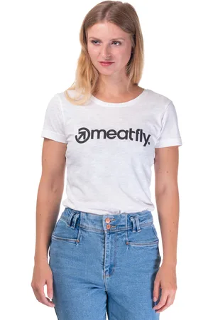 MEATFLY Dámské tričko Ladies MF Logo B - White