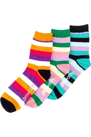 MEATFLY Ponožky Light Small Stripes socks Triple Pack