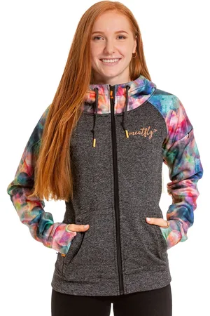 MEATFLY Dámská technická mikina Alisha Universe Color / Grey Heather