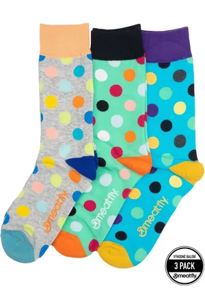 MEATFLY Ponožky Lexy Triple Pack Grey Dots