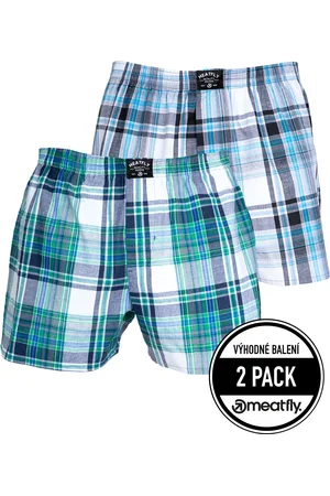 MEATFLY Pánské boxerky Doug Green / Black