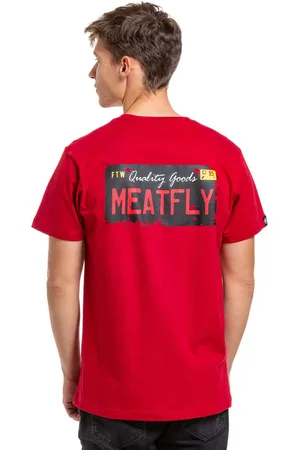 MEATFLY Pánské tričko Plate Dark Red