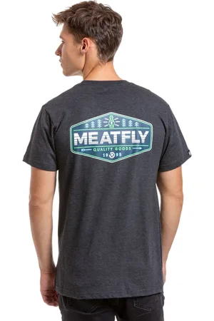 MEATFLY Pánské tričko Lampy Charcoal Heather