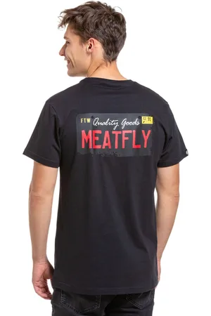 MEATFLY Pánské tričko Plate Black