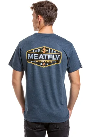 MEATFLY Pánské tričko Lampy Navy Heather