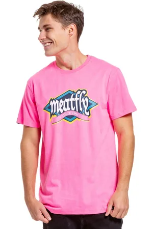 MEATFLY Pánské tričko Rockit Neon Pink