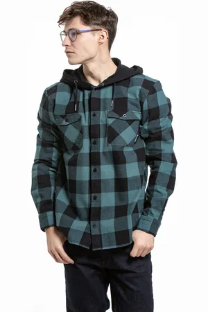 MEATFLY Pánská košile Mike Premium Sea Green