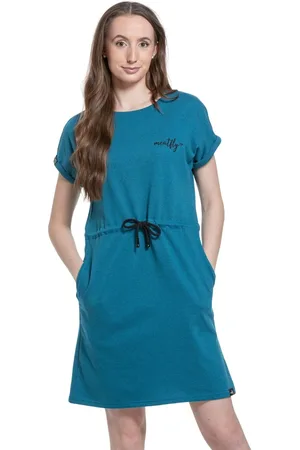 MEATFLY Dámské šaty Lotie Turquoise Heather