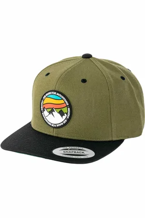 MEATFLY Kšiltovka Flanker Snapback Red Mountain/Olive/Black