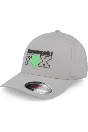 Fox Kšiltovka X Kawi Flexfit Steel Grey