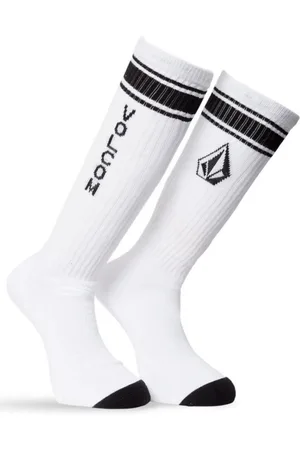 Volcom Ponožky High Stripe Sock Pr White