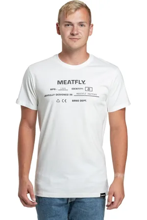 MEATFLY Pánské tričko Sign White