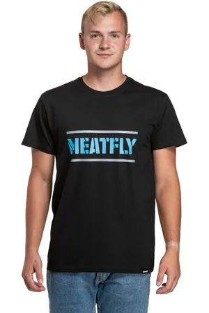 MEATFLY Pánské tričko Rele Blue/Black