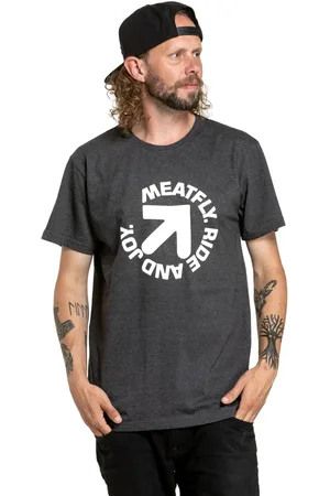 MEATFLY Pánské tričko Arrow Charcoal Heather
