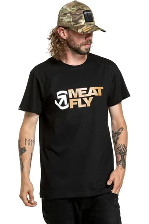 MEATFLY Pánské tričko Revital Brown/Black