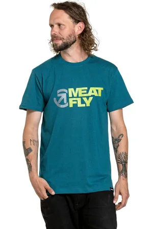 MEATFLY Pánské tričko Revital Petrol Heather