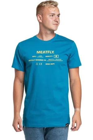 MEATFLY Pánské tričko Sign Funky Blue