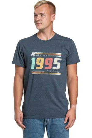 MEATFLY Pánské tričko 1995 Navy Heather