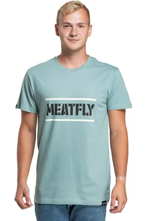 MEATFLY Pánské tričko Rele Dusty Mint