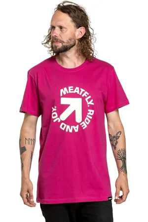 MEATFLY Pánské tričko Arrow Magenta