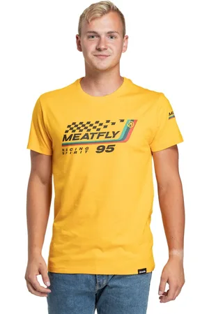 MEATFLY Pánské tričko Racing Spirit Deep Yellow
