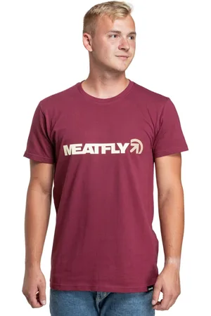 MEATFLY Pánské tričko Logex Dark Wine