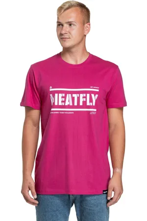 MEATFLY Pánské tričko Rele Magenta