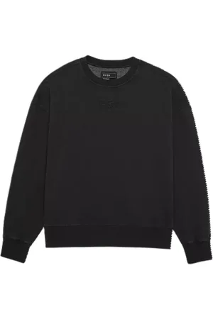 Fox Pánská mikina Wordmark Oversized Fleece Crew Black